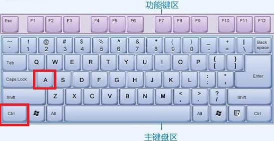 电脑全选快捷键ctrl加什么