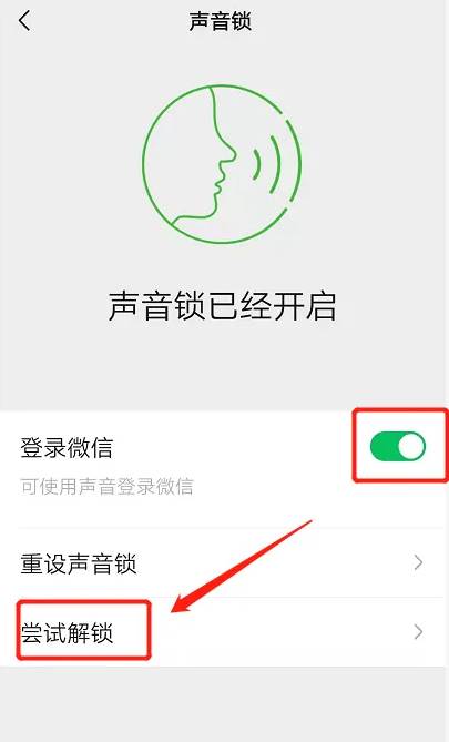 微信怎么使用语音锁