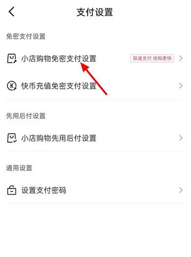 快手如何关闭免密支付