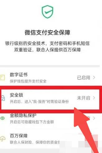 微信怎么启用安全锁功能