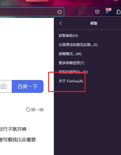 火狐浏览器如何看版本