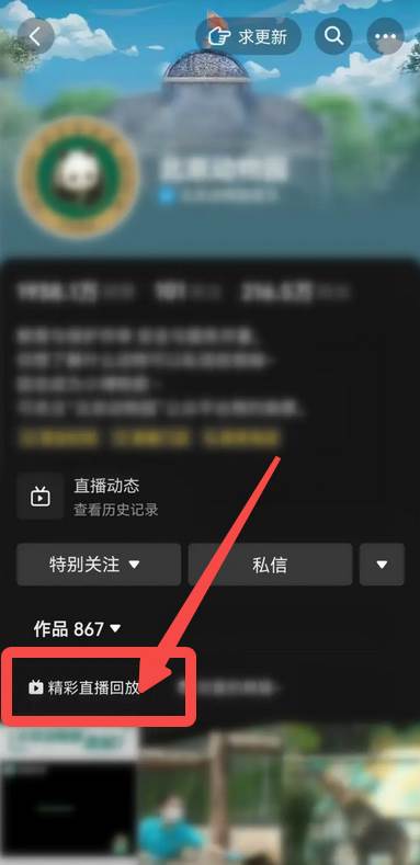 抖音如何回放别人的直播