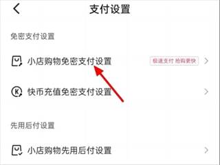 快手免密支付怎么关闭