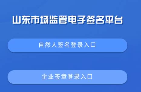 山东市场监管电子签名app