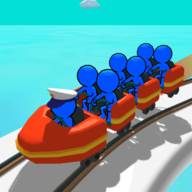 Track merging Dual Roller Coaster