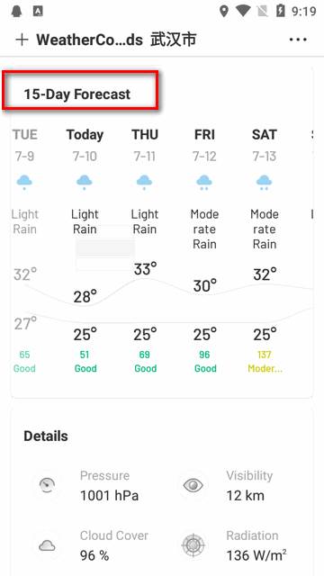 彩云天气国际版免费版(ColorfulClouds Weather)