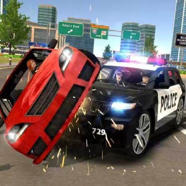 超级警车竞速游戏