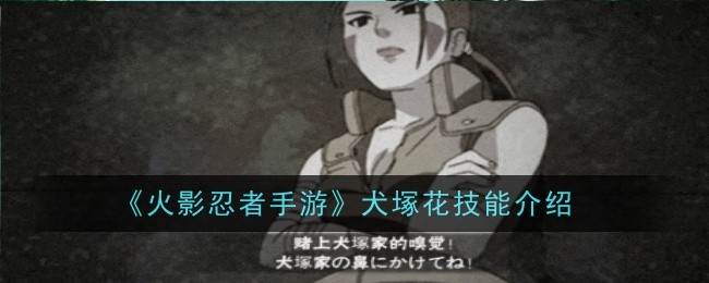 《火影忍者手游》犬塚花技能介绍(火影忍者手游安卓和iOS互通吗)