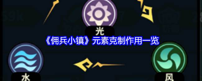 《佣兵小镇》元素克制作用一览(佣兵小将)