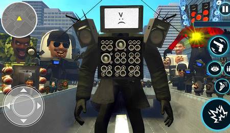 马桶人射击toilet shooter fps mafia city
