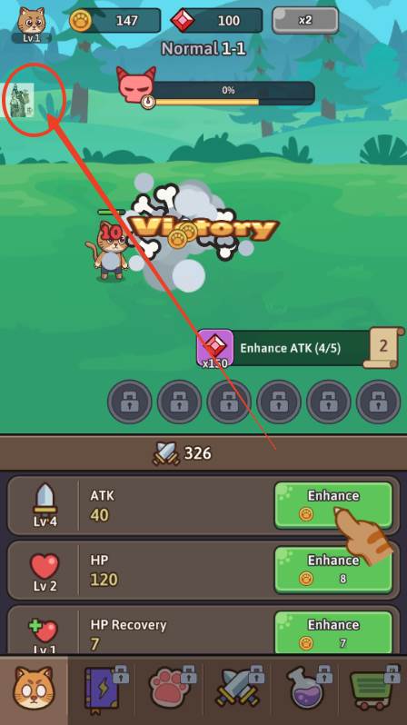 小猫传奇游戏内置折相思(Cat Legend: Idle RPG War)