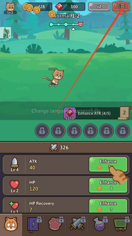 小猫传奇游戏内置折相思(Cat Legend: Idle RPG War)