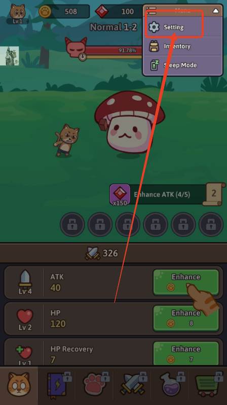 小猫传奇游戏内置折相思(Cat Legend: Idle RPG War)