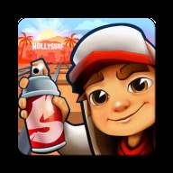 地铁跑酷好莱坞版本菜单版(Subway Surf Hollywood)(地铁跑酷好莱坞下载)