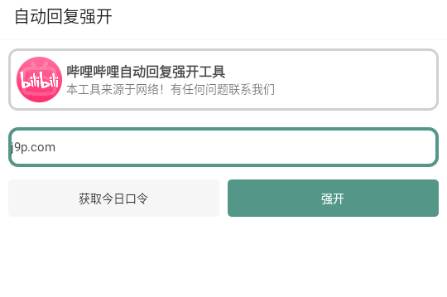 B站自动回复强开工具