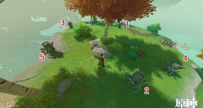 原神布丁岛元素方碑解谜攻略(元神布丁岛前往视频)