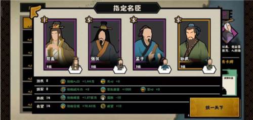 无悔华夏春秋战国开局名臣搭配推荐2