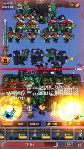 僵尸空闲防御破解版金币不减反增无广告游戏截图4